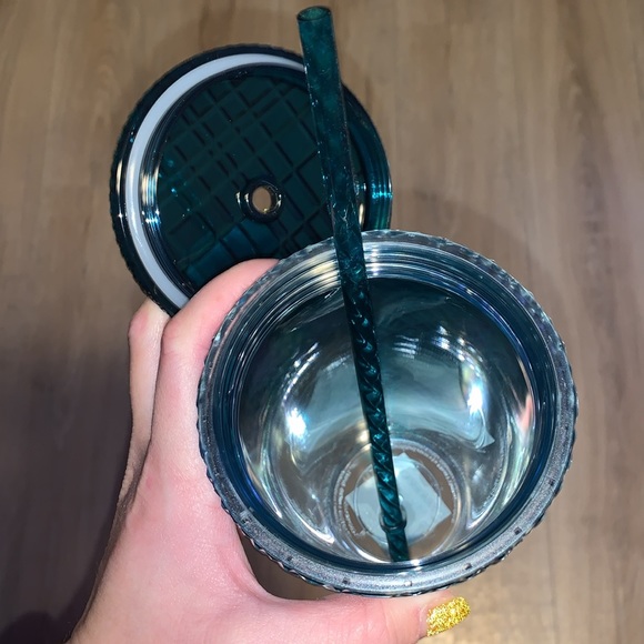 Starbucks Dining Starbucks 2023 Green Gradient Ombre Jeweled Grande Tumbler - Picture 5 of 5